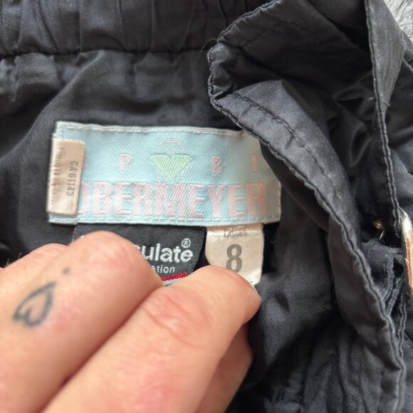 Vintage Obermeyer Sport Womens Ski Pants Black Snowboard Full Zip Legs 18307 - Picture 13 of 16